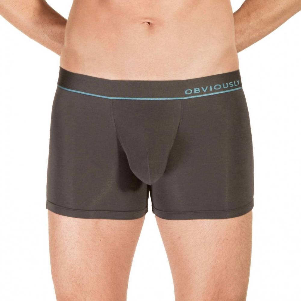 NEW OBVIOUSLY primeman 3 inch leg boxer brief in titanium